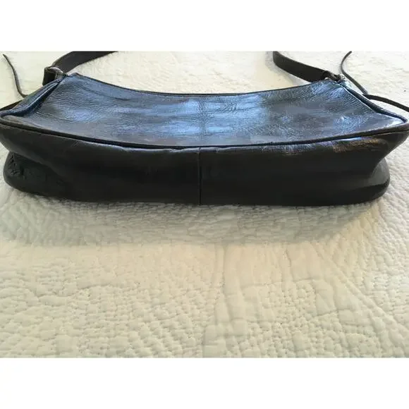 American West Dark Brown Tooled Leather Western Shoulder bag / Purse - Picture 4 of 9